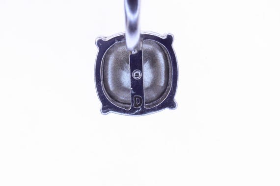 Translucent Rhinestone Drop Earrings: Silver-Tone… - image 3