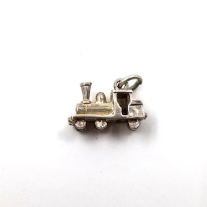 Early English Sterling Silver Steam Engine Charm