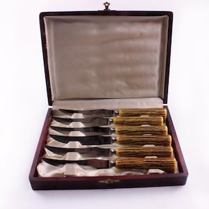 Stainless Steel Steak Knife Set Englishtown Sheffield Collection Durable Sharp Kitchen Cut