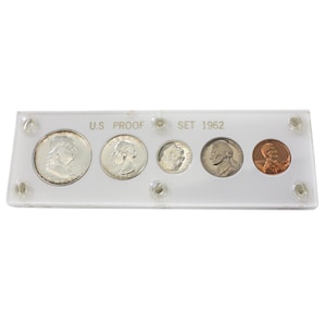 1962 US Proof Coin Set in Capital Holder