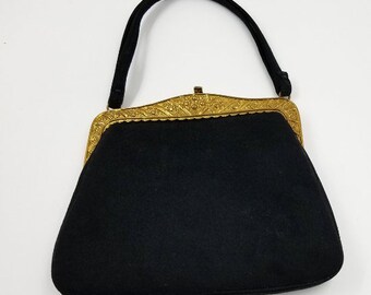 Vintage Morris Moskowitz MM Pink Leather Handbag Purse With 