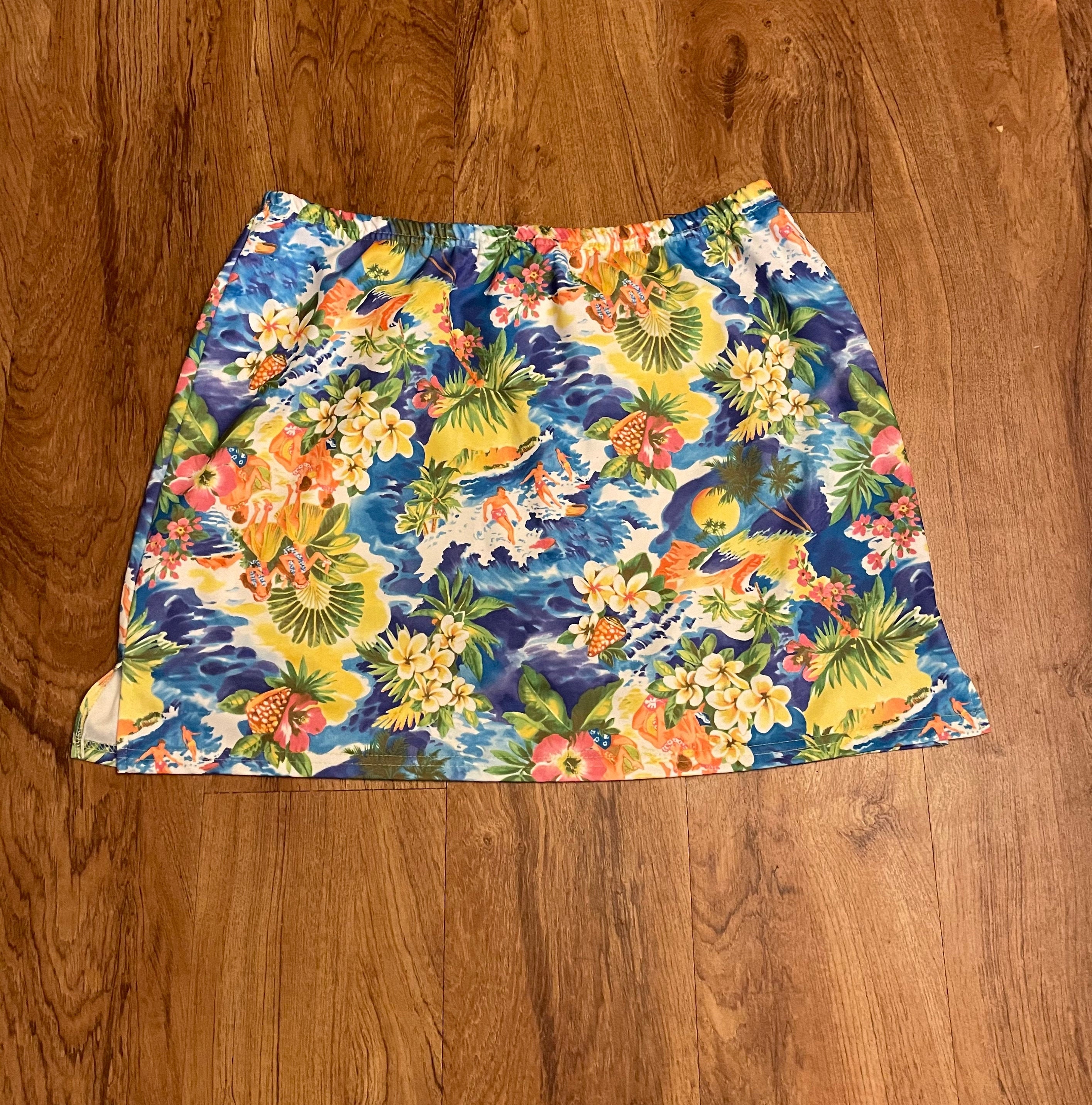 Vintage Swim Skirt Skort Retro Hawaii Beach Fiorlini | Etsy