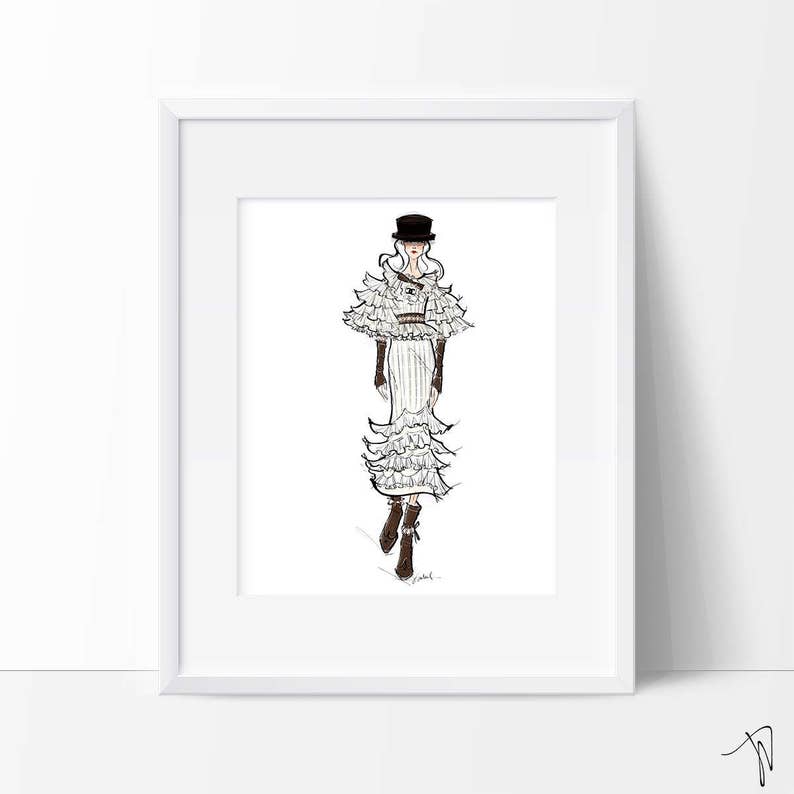 Impresion De Coco Chanel 001 Moda Ilustracion Impresion 1 De Etsy Impresion De Coco Chanel 001 Moda Ilustracion Impresion 1 De Etsy