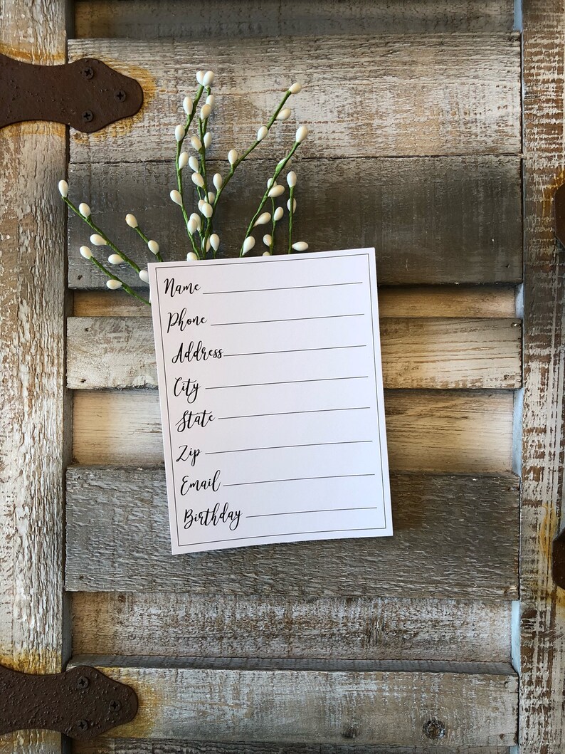 File Box Address File Cards Address Cards