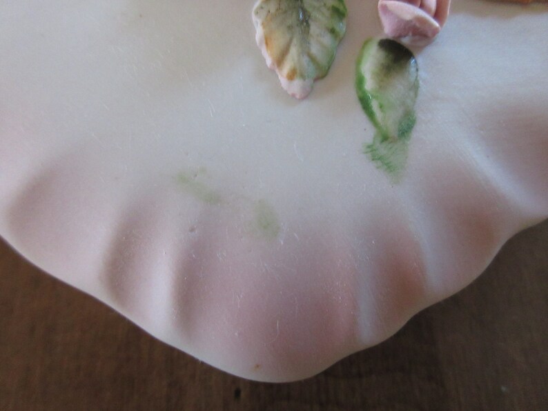 1960s Handpainted TILSO Made in Japan 53-139 Ceramic dish with lid trinket candy powder jewelry box type piece Pink ROSES