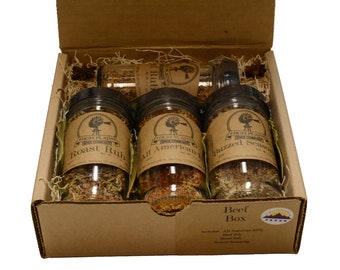 Gourmet BBQ Spice Blends Gift Set - Handcrafted Beef Rubs