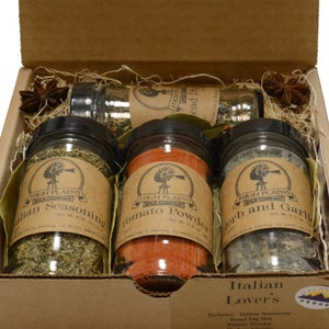 Gourmet Italian Spice Blends Gift Set: Colorado Handcrafted