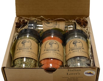 Gourmet Italian Spice Blends Gift Set: Colorado Handcrafted