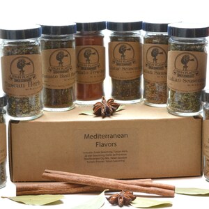 Mediterranean Spice Blends Gift Set, Gourmet BBQ Rubs - Handcrafted