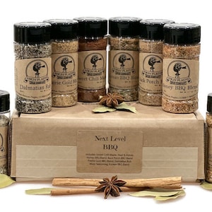 Gourmet BBQ Spice Rub Gift Set, 8 Flavor Blends – Handcrafted in Colorado