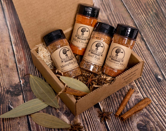 BBQ Spice Rub Gift Set: Gourmet Smokehouse Flavors, Handcrafted