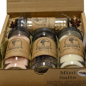 Gourmet Sea Salt Sampler, BBQ Rub & Baking Spice Set