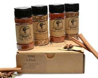 Gourmet BBQ Spice Rub Gift Set, Handcrafted in Colorado (4-Pack)