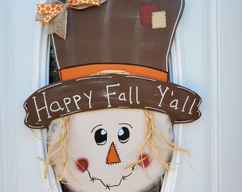 Scarecrow Door Hangers | Fall Decor | Scarecrows | Fall Door Hangers | Fall Door | Fall Wreaths | Door Hangers | Wooden Door Hangers