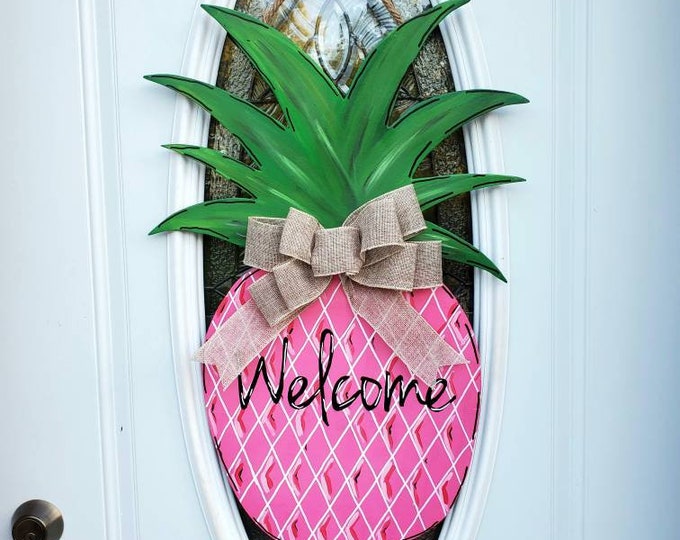 Pineapple Door Hangers Pineapples Summer Decor Pineapple Decor Door