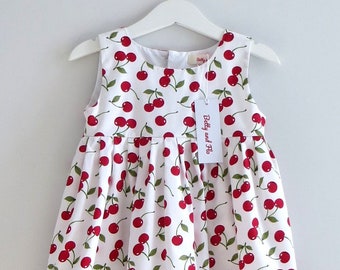 Betty Dress in a Cherry Design Size 2/3 years