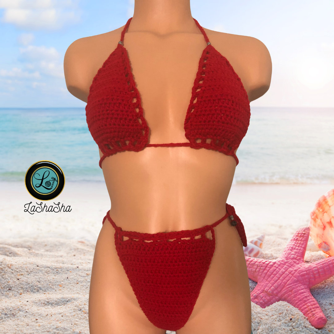 store product block Crochet 2 Piece | Triangle G-String poster