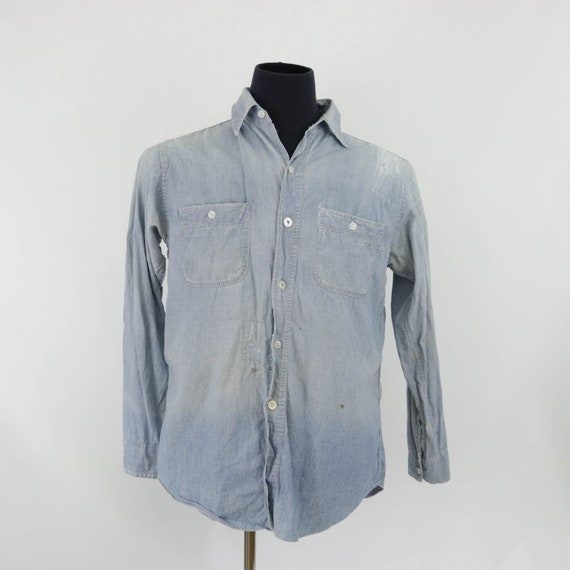 Vintage Mens 40s Medium Large Heavily Repaired Wor