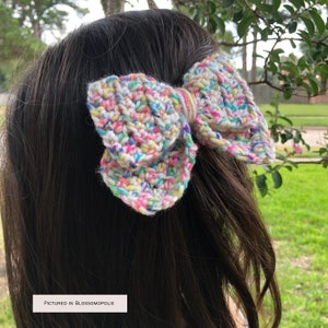 Crochet Hair Bow Clip | Crochet Accessories | Hair Clip | Hair Accessories | Hair Bow | Crochet Hair Accessories | Hair Bow Clips | Toddler
