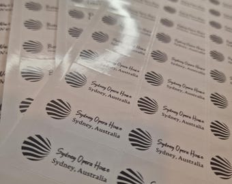Custom Logo Stickers, Personalized Postage Labels (38x21mm, 65/Sheet)