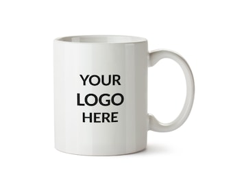 Taza con logotipo, logotipo de cualquier empresa o fotos en tazas.