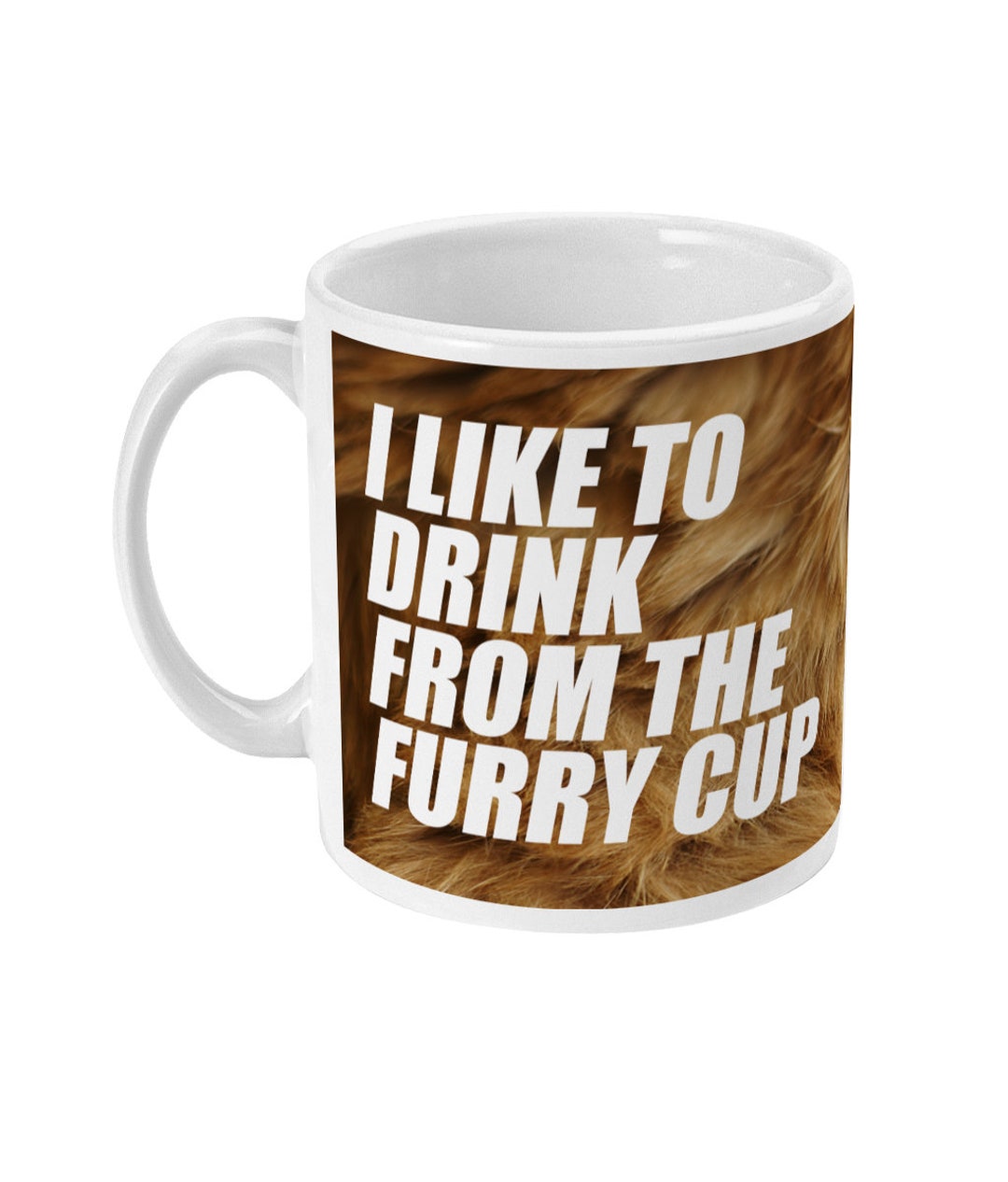 I Like to Drink From the Furry Cup Lion Mug Etsy