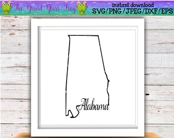 Alabama State Svg Etsy