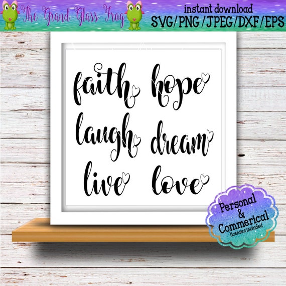 Download Quote Svg Faith Hope Love Religious Svg Religious Clipart Etsy