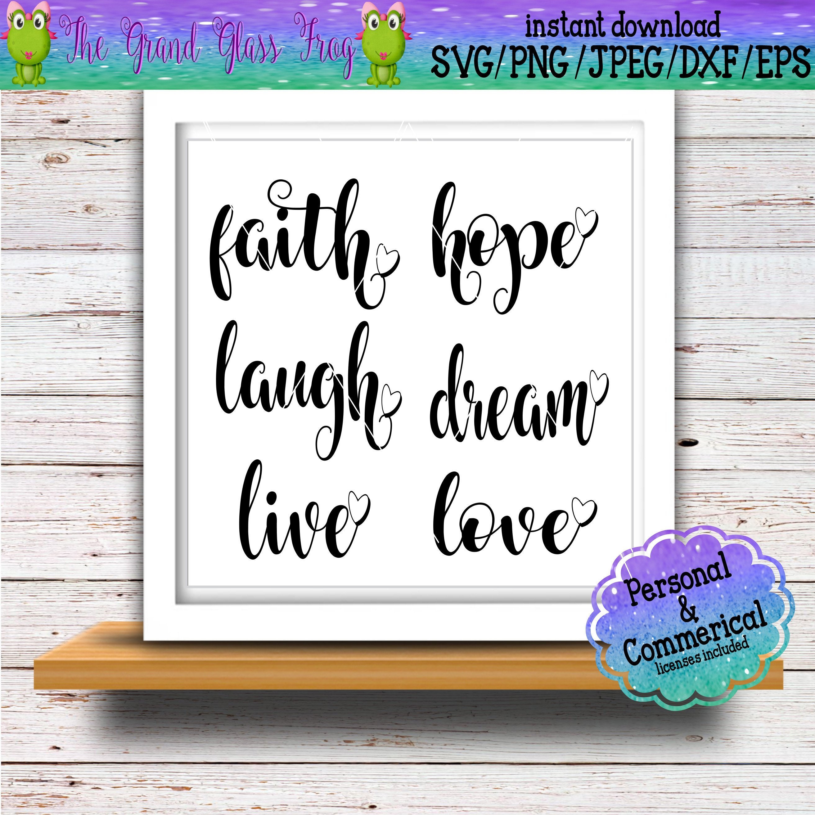 Download Quote Svg Faith Hope Love Religious Svg Religious Clipart Etsy
