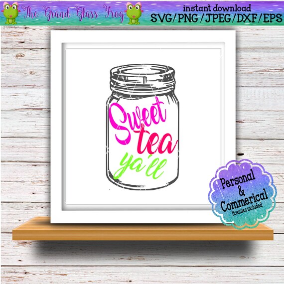 Download Sweet tea mason jar svg mason jar svg sweet tea svg svg | Etsy
