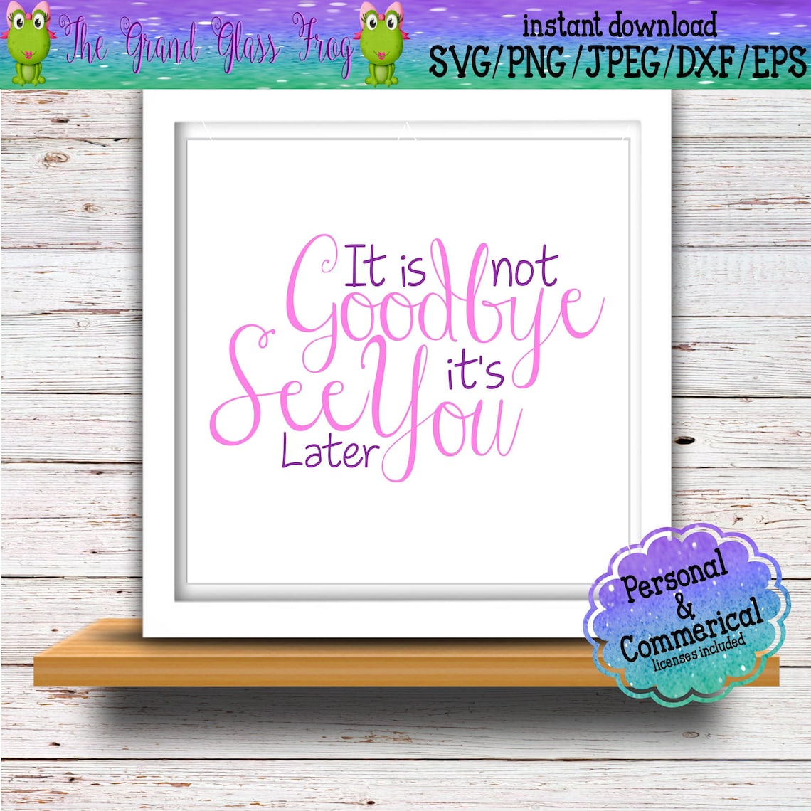It's Not Goodbye It's See You Later Lyrics It's Not Goodbye but See You Later Svg Svg File Svg - Etsy Canada