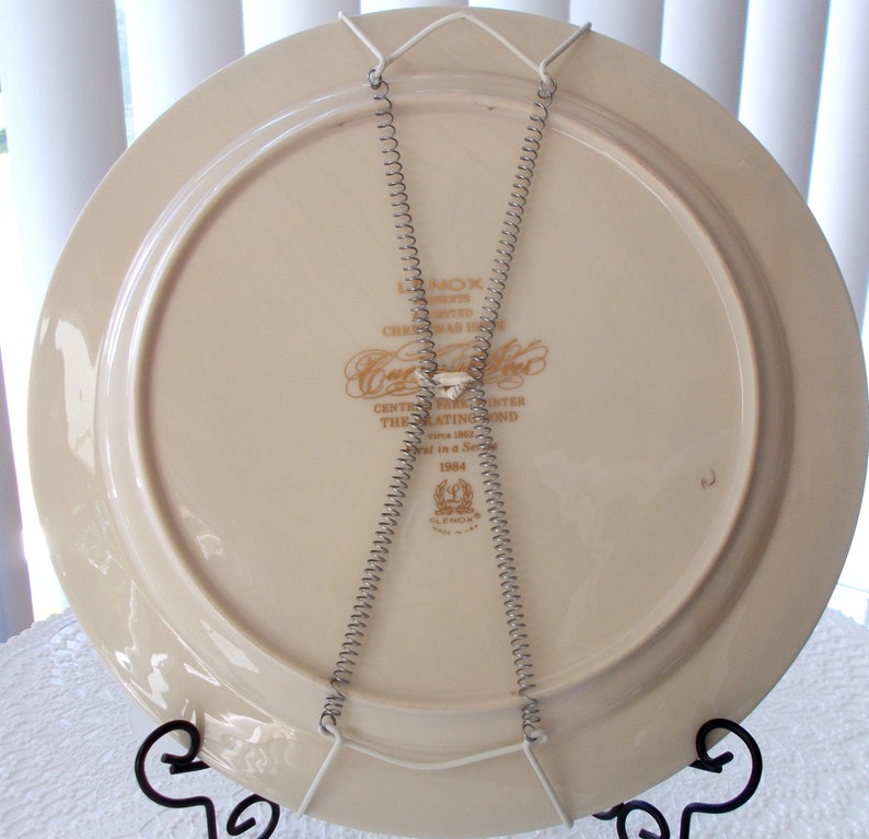 Vintage Lenox 1985 Currier /& Ives Collector Plate Christmas Issue Series