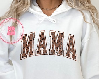 Designer Inspired Mama PNG Faux Leather Letters PNG Mom Ma Mama Shirt Design Bougie Trendy PNG