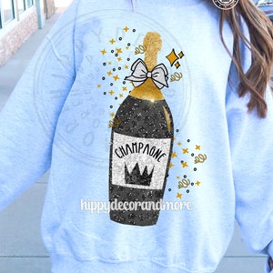 Champagne Gold Glitter Pattern Print Women Off Shoulder Sweatshirt main image 1