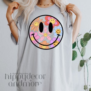 Retro Daisy Smiley Face PNG Daisy Png Retro Png Smiley Face - Etsy