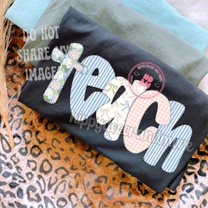 Teacher PNG Coquette Girly Floral Bows Blue Pink Hydrangeas Grandmillenal PNG Vintage Grandma Mama Shirt Design Mother’s Day Teach PNG