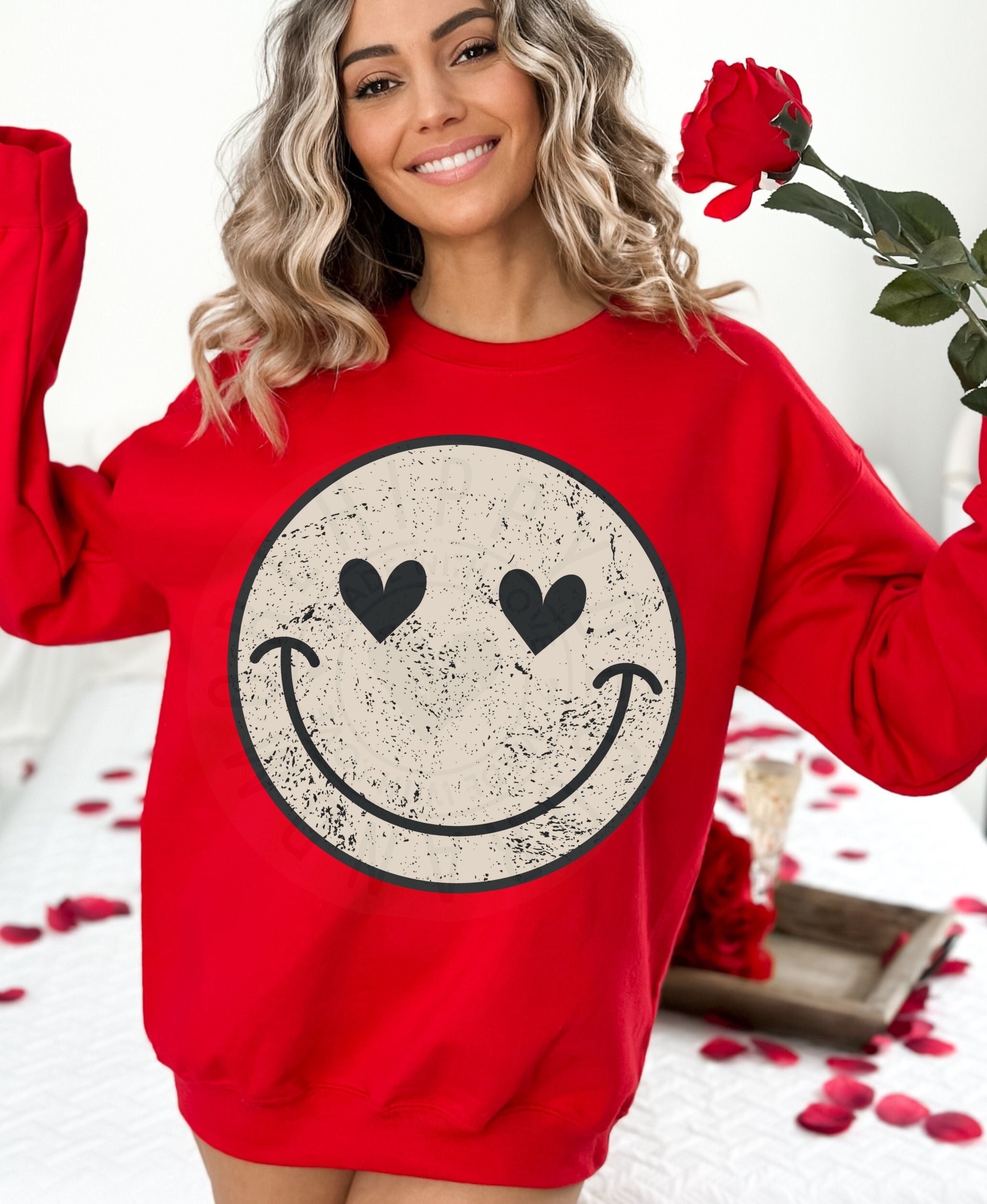 【GRAVER】23FW★ Red Ceiling Drawing Smile Logo Sweatshirt SFMOMA Turret Orange Sweatshirt - SFMOMA Museum Store