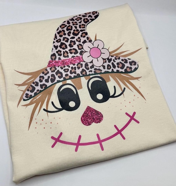 Cute Scarecrow PNG Fall PNG Leopard Print Scarecrow Face PNG Comfort Colors Shirt Ideas Autumn Thanksgiving Png