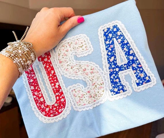 Lace USA Png Coquette 4th of July PNG Usa Shabby Chic Cottage Core Ditsy Flowers Memorial Day USA Mama Lacey Usa Grandma Core