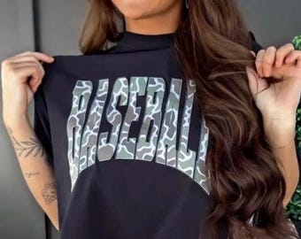 Baseball PNG Camo PNG Baseball Mama PNG Camo Baseball Shirt Sublimation Design Dtf Design Camo Mama