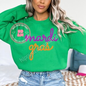mardi gras tinsel shirt