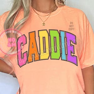 Caddy PNG Golf PNG Cute Girly Golf Shirt Design Coquette Summer Coquette Golf Girls Golf Cart PNG Colorful Golf Digital Design