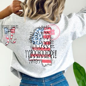 State PNG 4th of July State Coquette Mississippi PNG Trendy Girly Shirt Design Memorial Day Labor Day God Bless Us Flag Independence Png