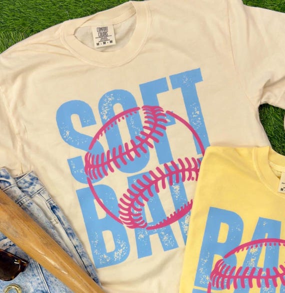 Softball PNG Retro Softball PNG Trendy Softball Shirt Design Softball Mama Softball Sublimation Design Pink Blue Baseball Mama