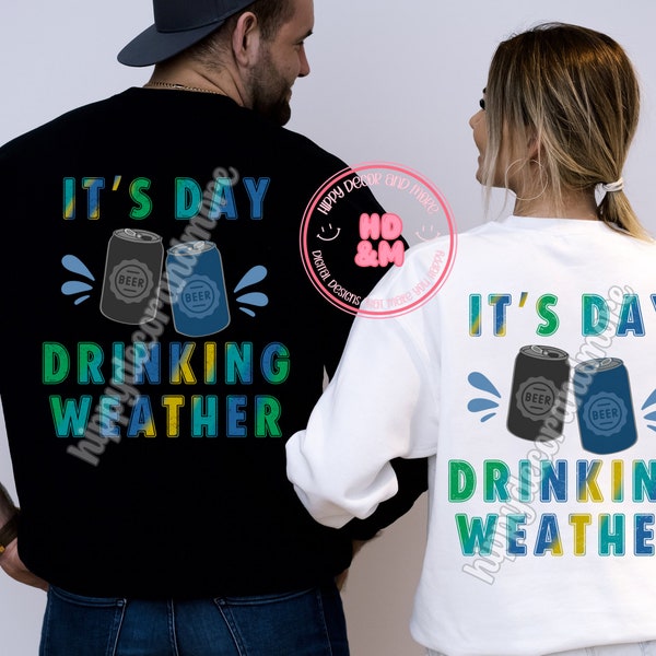 Day Drinking PNG Couples Matching Shirt Design Lake PNG Summer Vibes Beer Shirt Design It’s Day Drinking Weather