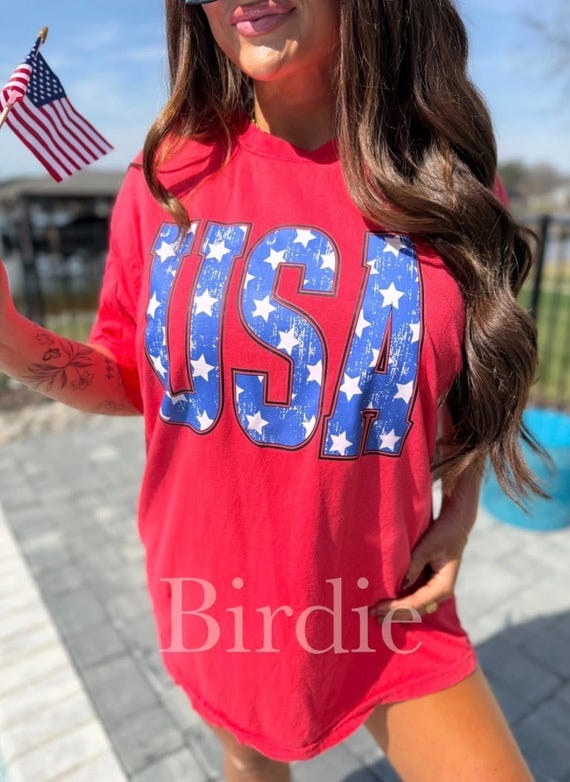 Usa PNG Distressed Stars 4th of July PNG God Bless America PNG American Shirt Sublimation Dtf Design