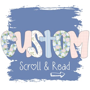 Custom Personalized Coquette Word Grandmillenial Cottage Core Shabby Shic Spring Easter Mother’s Day Family Matching PNG Digital Design