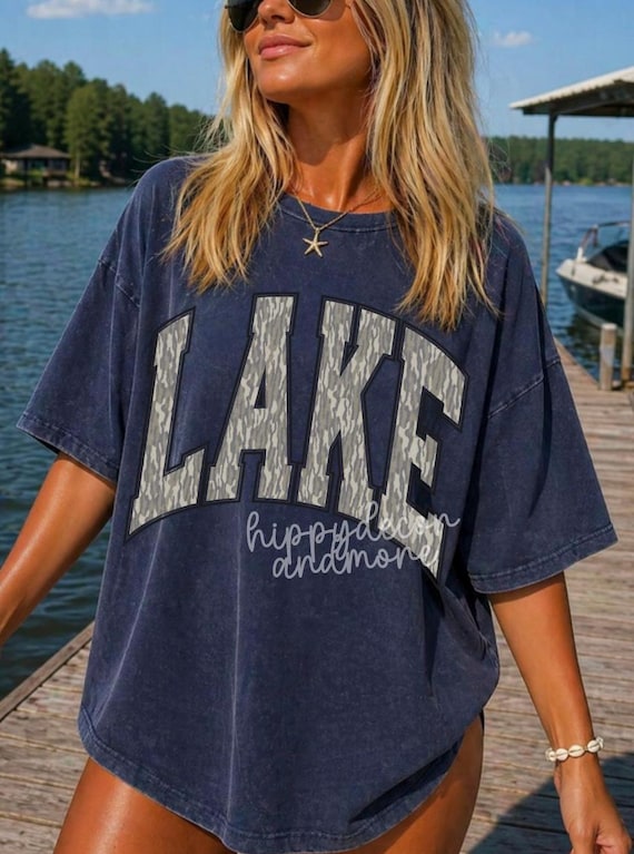Camo Lake Png Lake PNG Trendy Summer PNG Camouflage Lake Shirt Sublimation Dtf Design Lake Bum PNG Lake Girl