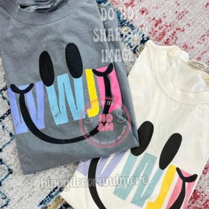 WWJD Smiley Face PNG Summer png Smiley Face Sublimation Trendy Shirts Christian Tshirts Retro PNG Boho Happy Face Shirt