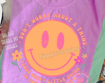 Distressed Retro Smiley Face PNG Retro PNG Daisy png Boho Sublimation Design Bohemian Transfer Design Happy Face Shirt Design Happy Digital